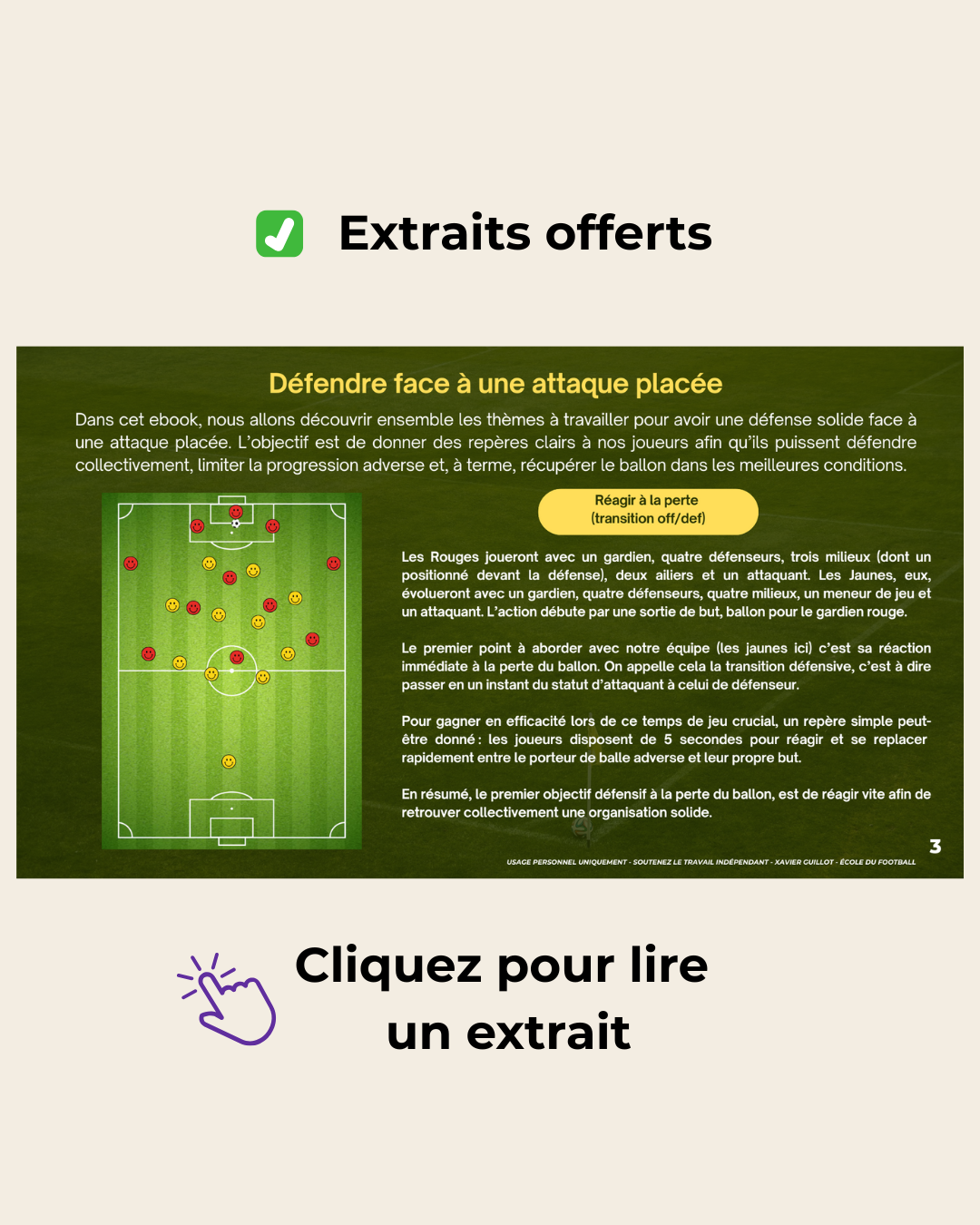 Défendre face à une attaque placée :  Stratégie et principes