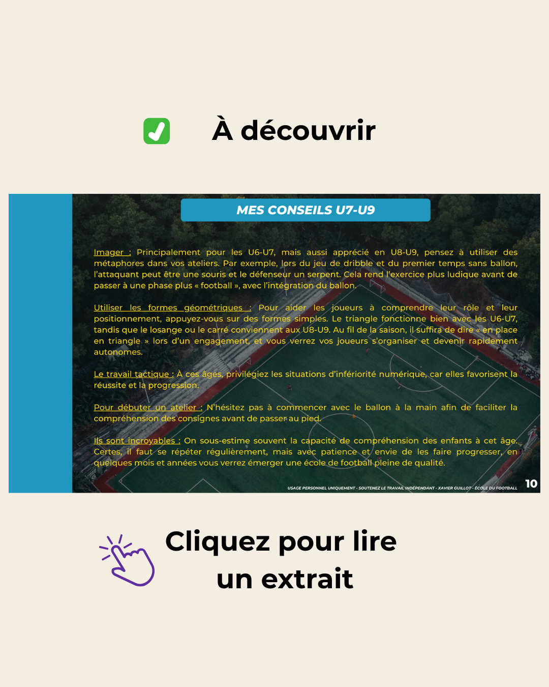 Séance U7-U9 offerte