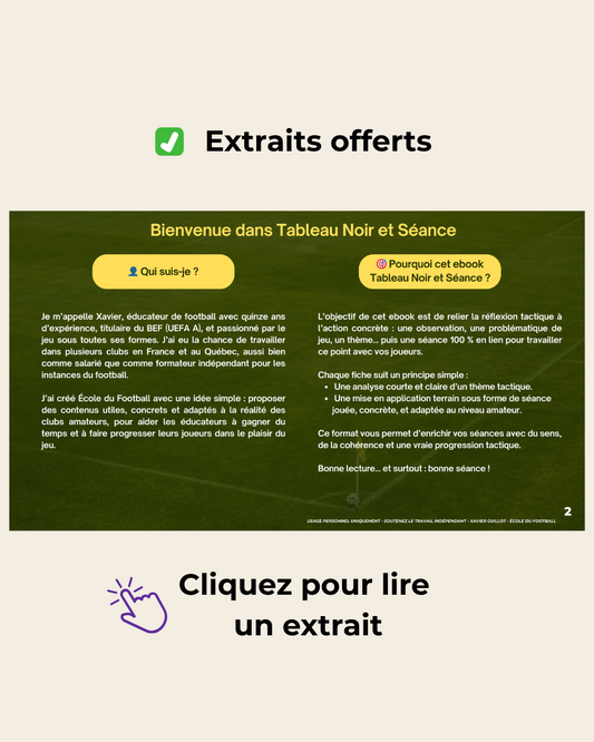 Jeu de position : Faire découvrir le 3e homme