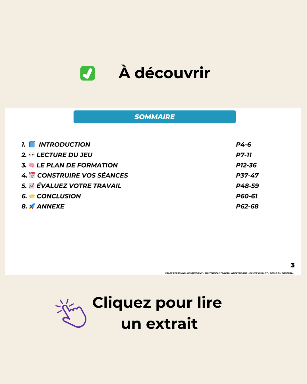 Construire vos séances à l'année