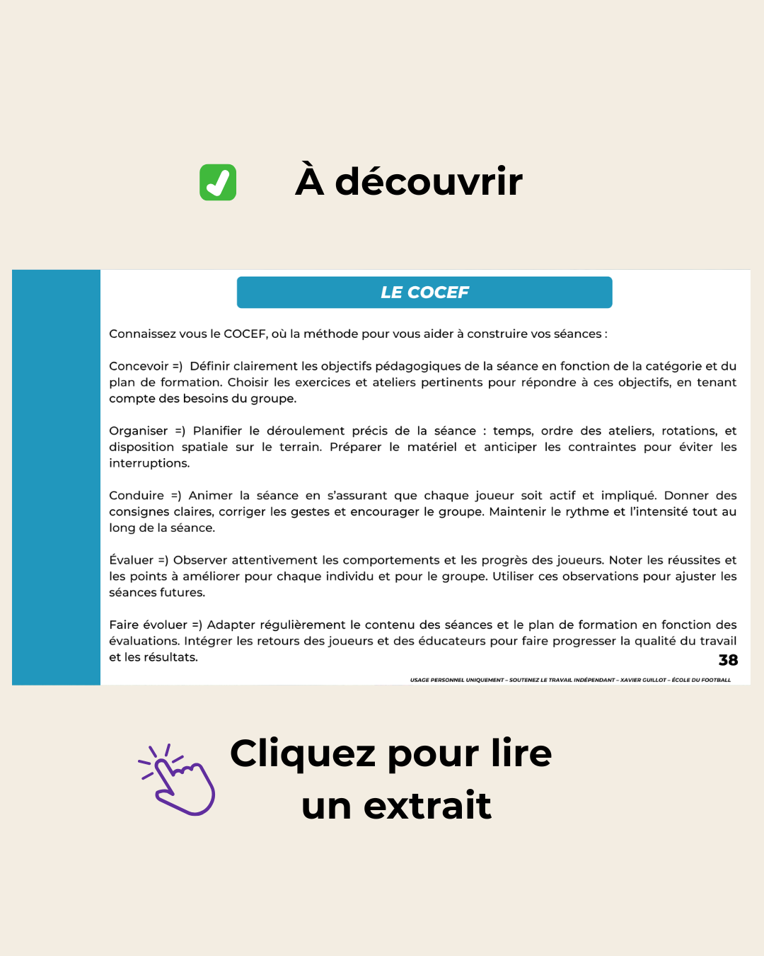 Construire vos séances à l'année