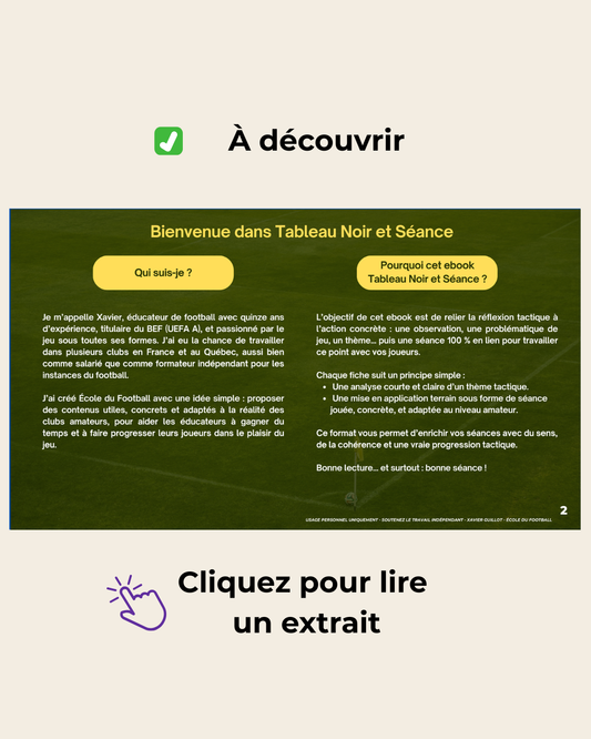 Jeu de position : Faire découvrir le 3e homme