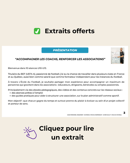 10 séances U10 à U13
