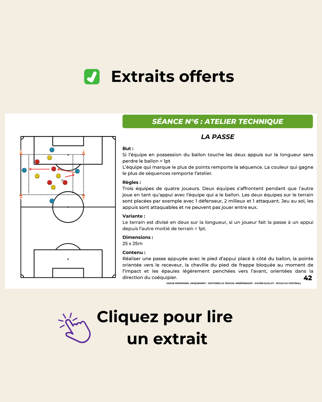 10 séances U10 à U13