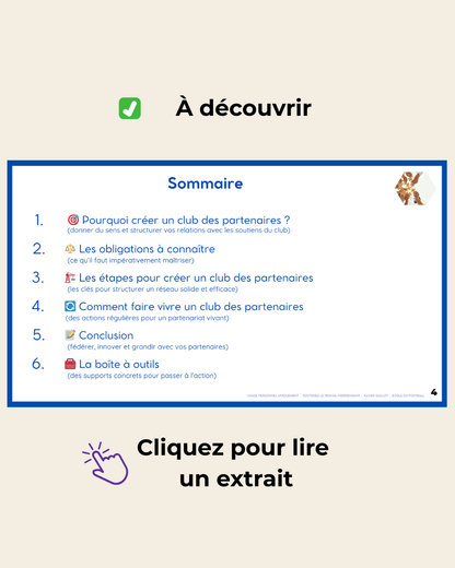 Créer et animer un club des partenaires
