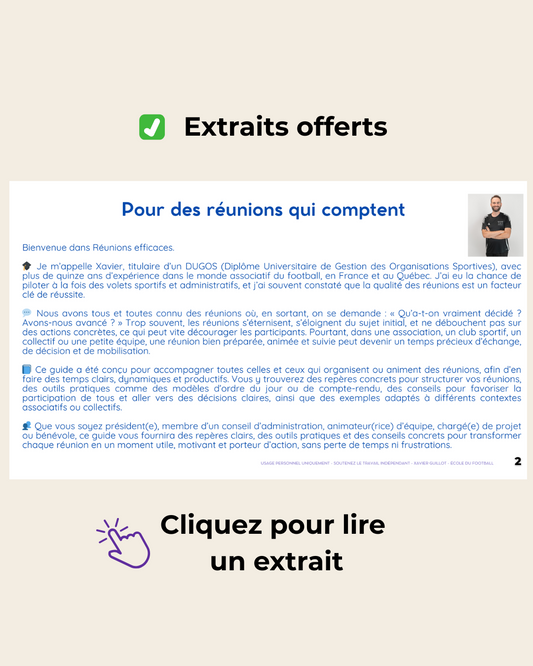 Réunions efficaces