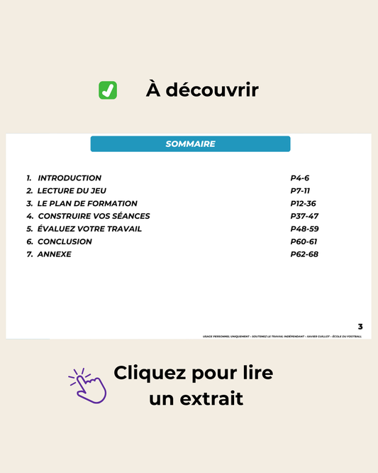 Construire vos séances à l'année